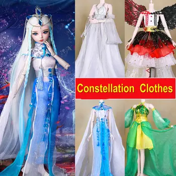 Одежда для куклы Bjd ручной работы, платье для девочки с 12 Созвездиями Зодиака, Одежда для кукол 55-60 см, аксессуары для кукол 1/3, игрушки