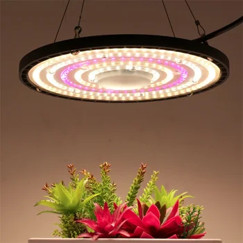 100 Вт 150 Вт Светодиодный светильник для выращивания растений полного спектра 200 Вт Лампа для выращивания НЛО для комнатных растений, рассады овощей и цветов в теплице