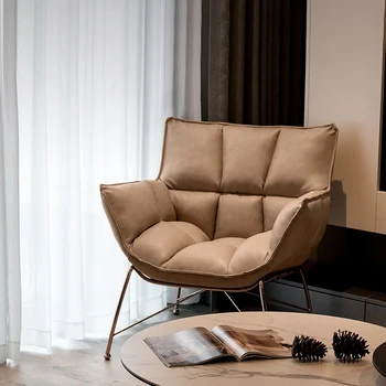 Эргономичный дизайн Стулья для гостиной в скандинавском стиле, Кресло для отдыха в интерьере, Кресло для спальни, Дизайнерская мебель Poltronas YX50LC