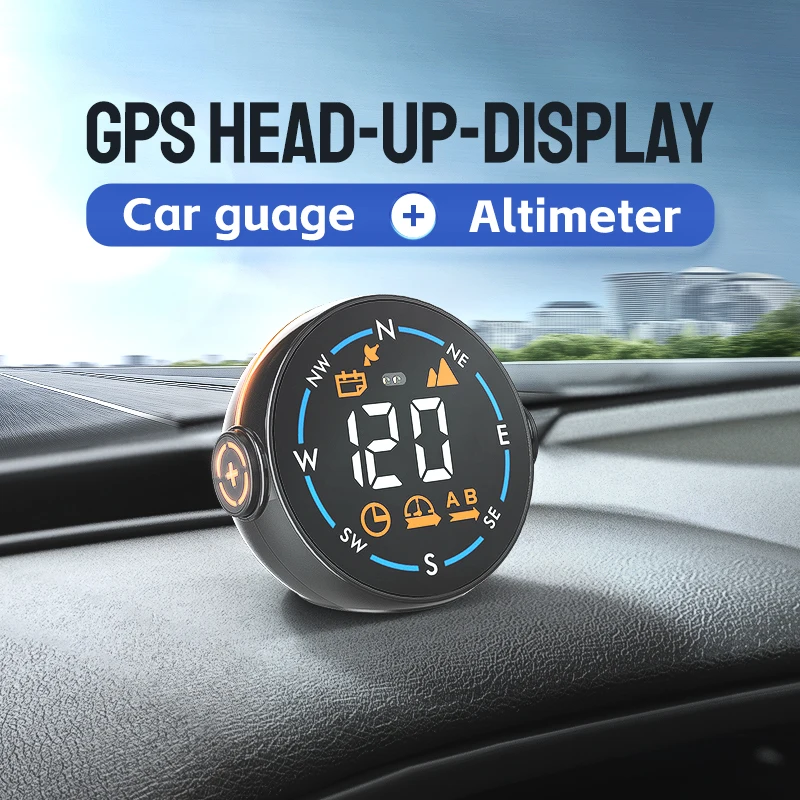 2023 Новый Интеллектуальный GPS HUD Датчик Скорости, Часы Распознавания Жестов, Высота, Окружающий Свет, Головной Дисплей для всех Автомобилей