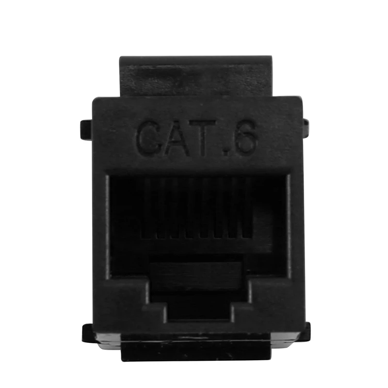 30ШТ Разъем RJ45 Keystone Jack Cat6 Удлинитель Сети Ethernet LAN Cat 6 Разъемы Удлинителя Удлинительный Адаптер, Черный
