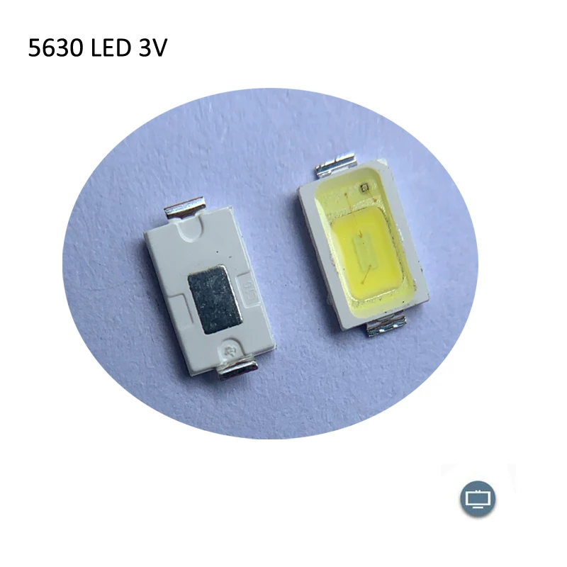 50ШТ 100ШТ 0,5 Вт 1 Вт 5630 LED SMD 6 В 3 В Холодный белый Для ТВ SAMSUNG LED Backlight