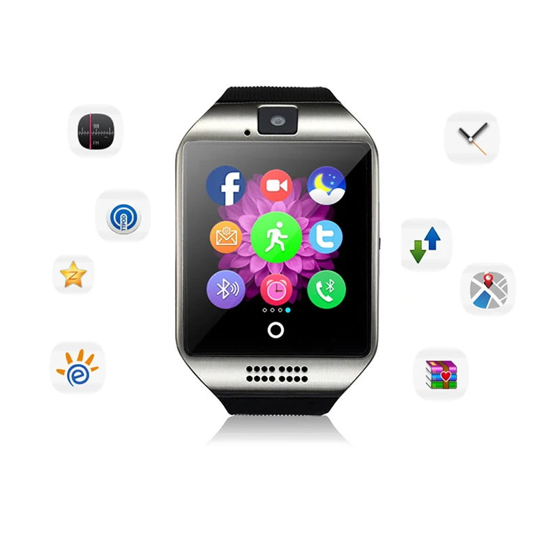 Relojes 2023 Новые Смарт-часы Q18 Smartbracelet С SIM-картой TF Поддержка Камеры Dial Call Ответ На Вызов Синхронизация сообщений Smartwatch Man