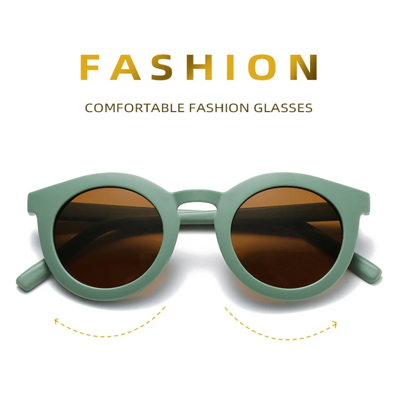 SO & EI Ретро Классические круглые солнцезащитные очки, Женские модные трендовые желеобразные оттенки UV400, Винтажные Мужские Солнцезащитные очки Серого Чая