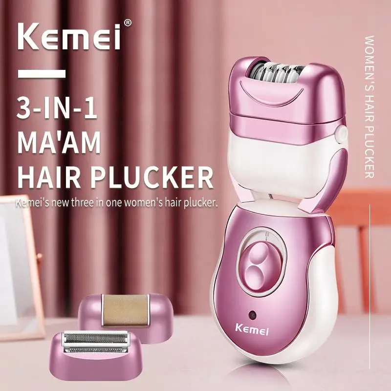 USB Перезаряжаемый Триммер, Электробритва, Бритва KEMEI KM-376, 3 в 1, Набор для ухода за волосами, Ножницы для укладки волос