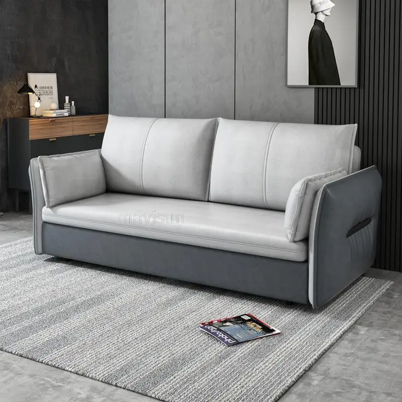 Большой раскладной диван-кровать в скандинавском современном стиле, Итальянское Семейное Мягкое кресло для отдыха, мебель высокого класса