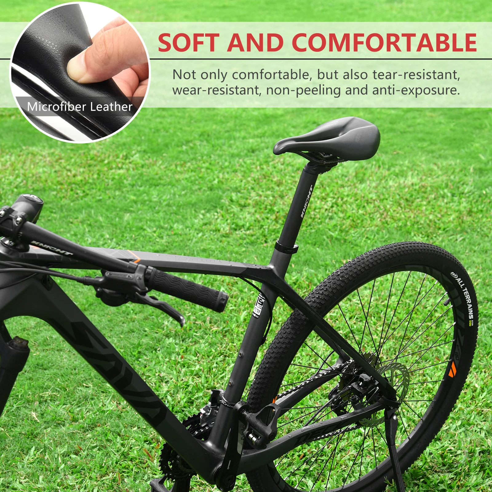 Велосипедное седло KOOTU из углеродного волокна, полое дышащее Mtb/дорожный велосипед, универсальное велосипедное седло, водонепроницаемое и удобное