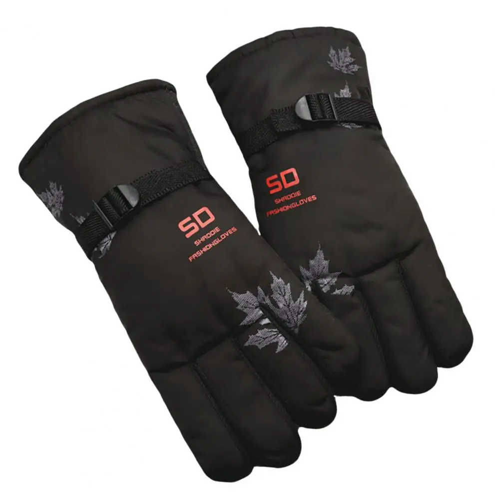 Зимние перчатки 1 Пара Простых ветрозащитных утолщенных Мужских Велосипедных перчаток для выхода на улицу