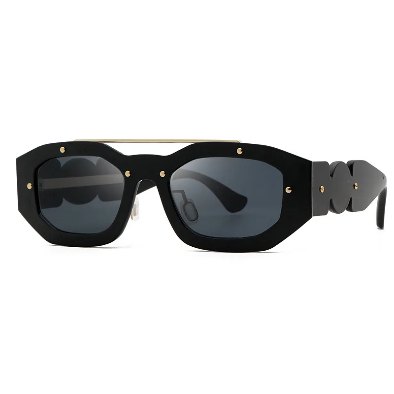 Классические Уникальные солнцезащитные очки, женская мода, женские Брендовые дизайнерские Винтажные Квадратные солнцезащитные очки Oculos De Sol