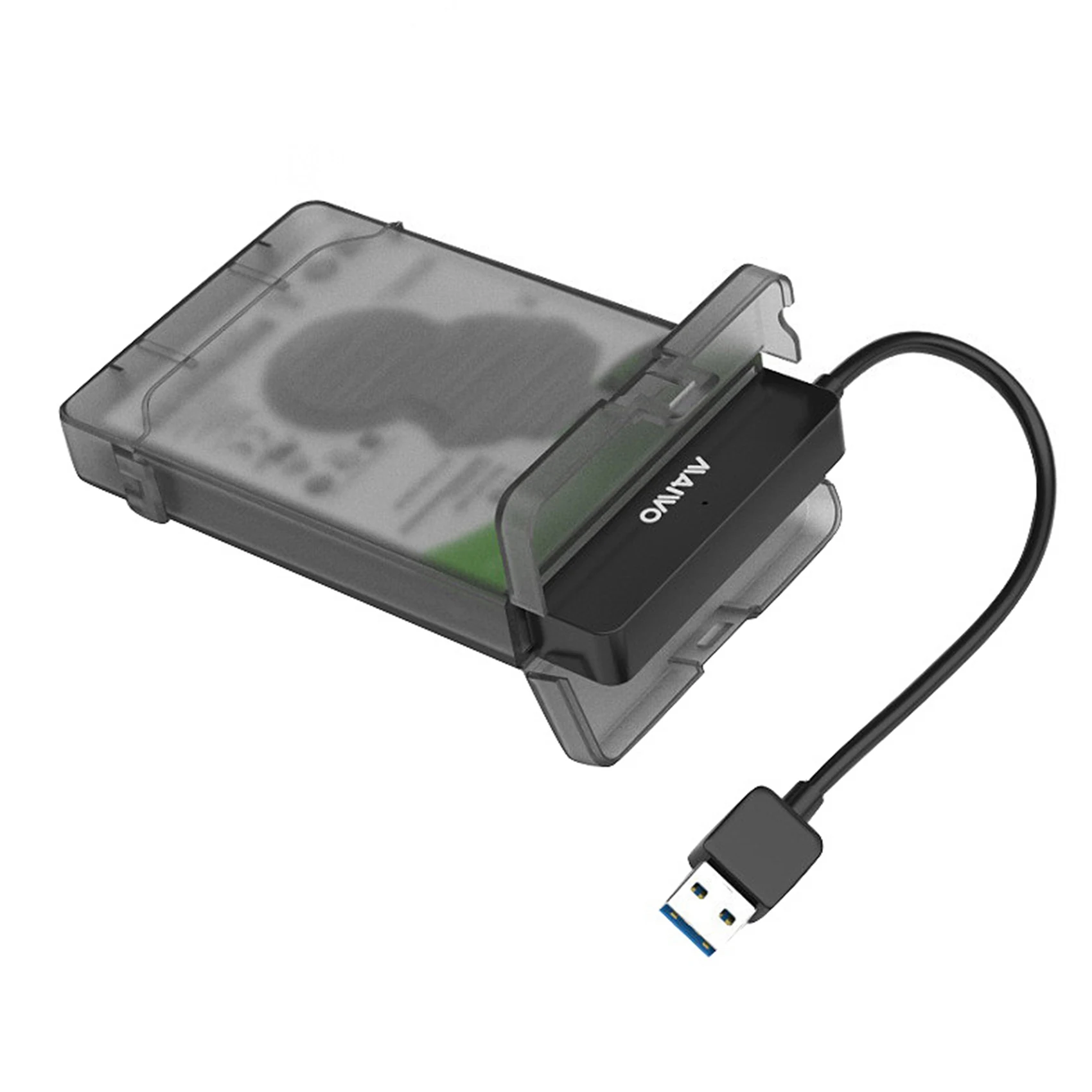 Корпус жесткого диска Maiwo K104 HDD SSD с интерфейсом USB 3.0 на SATA 3.0, корпус жесткого диска с поддержкой 2,5-дюймового SSD Без инструментов (черный)