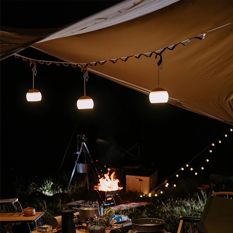 Мини-Ретро Фонарь для Кемпинга, USB Перезаряжаемый Подвесной Крючок, Ночник, Настольный светильник для палатки на батарейках, лампа для атмосферы кемпинга
