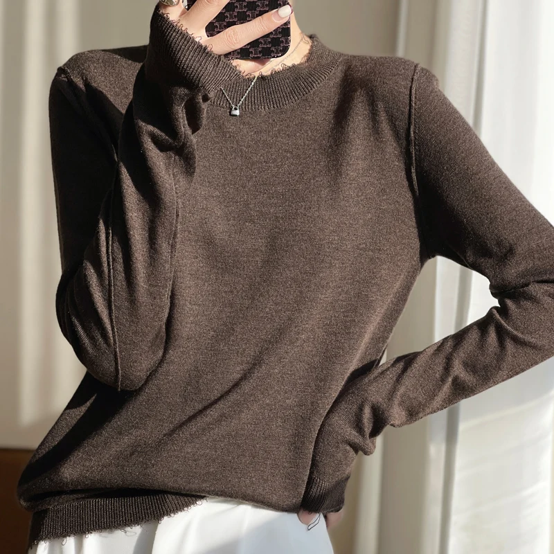Осенне-зимний женский пуловер 2023, Женский кашемировый свитер, вязаный кашемировый свитер, Женский свитер, Модный свитер, топ