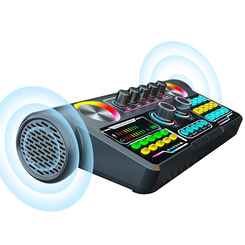 Профессиональный Аудиоинтерфейс USB 2 в 1 Музыкальная карта Sound Новый выпущенный модуль Live Pro Audio Звуковая карта для Записи Караоке