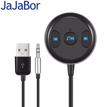 JaJaBor Bluetooth Автомобильный Комплект Громкой связи AUX 3,5 ММ Музыкальный Аудиоплеер Bluetooth Аудиоадаптер Музыкальный Приемник с Питанием от USB