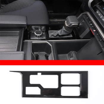 Для Toyota Tundra 2022-23 Автомобильная Панель Передач Декоративная Рамка Наклейка ABS Фортепианный Черный для Sequoia 22-23 Аксессуары Для защиты Передач