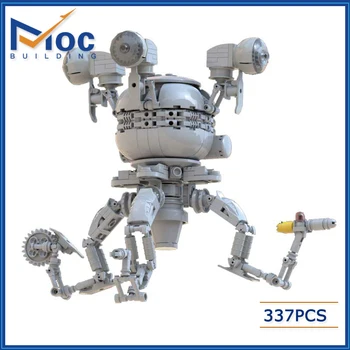 MOC-24137 Mr. Handy Radiation MOC Строительный блок Модель 76 Серии Модульный робот Набор 