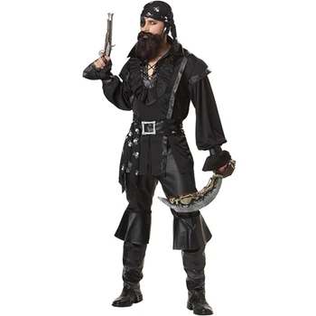 Мужской костюм для косплея Aldult Pirates Jack, полный комплект