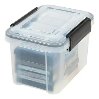 Пластиковый Ящик для Хранения с прокладкой WeatherPro объемом 6 Литров с Пряжками, Прозрачный термометр для бассейна, Датчик влажности, Дождемер Digita