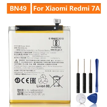 Оригинальный сменный аккумулятор BN49 для Xiaomi Redmi 7A, оригинальный аккумулятор для телефона 4000 мАч