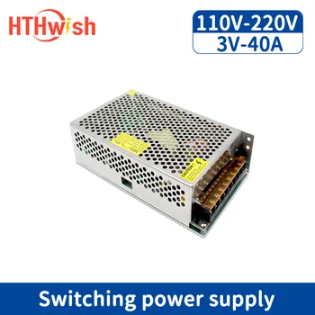 HTHwish 3V 40A Импульсный Источник Питания от 220 В До 3 Вольт Источник Питания 120 Вт Трансформатор переменного тока В постоянный светодиодный Драйвер для светодиодной ленты CCTV