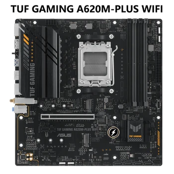 Материнская плата ASUS TUF GAMING A620M-PLUS WIFI AMD AM5 Ryzen 7000 microATX Gaming DDR5, PCIe 4.0, 2 слота xM.2, 2,5 Гб локальной сети, Wi-Fi 6, HDMI