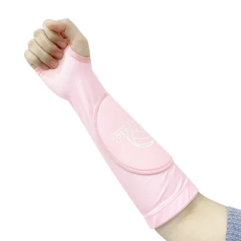 1 Пара Волейбольных рукавов для рук, проходящих через предплечья, с защитной накладкой и отверстием для большого пальца для девочек и женщин, защищающих руки от укусов