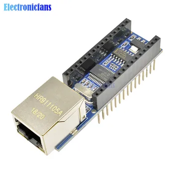 1шт Стандартный Nano V3 Ethernet Щит ENC28J60 Микрочип HR911105A Модуль веб-сервера Ethernet Плата для Arduino