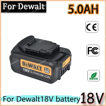 DeWalt 18V 3.0AH/4.0AH/5.0AH/6.0AH Аккумуляторная батарея для инструментов со светодиодной литий-ионной заменой DCB205 DCB204-2 20V DCB206