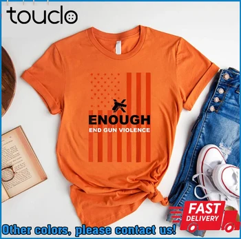 Футболка Pray For Texas Enough End Gun Violence, Оранжевая футболка Gun Violence, Мужская футболка, подарочная футболка на заказ, ретро