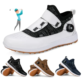 Высококачественная спортивная обувь нескользящая обувь для гольфа на траве, мужская высококачественная обувь для гольфа, профессиональная дышащая спортивная обувь