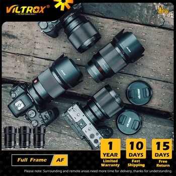Viltrox Полнокадровый объектив Sony 24 мм 35 мм 50 мм 85 мм F1.8 Sony E mount 23 33 56 мм 13 мм F1.4 с автоматической фокусировкой Сверхширокоугольный Объектив Камеры