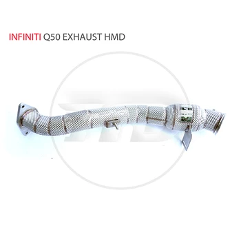 Выпускная труба HMD для Infiniti Q50 2,0T Автомобильные аксессуары с коллектором каталитического нейтрализатора Впускные коллекторы