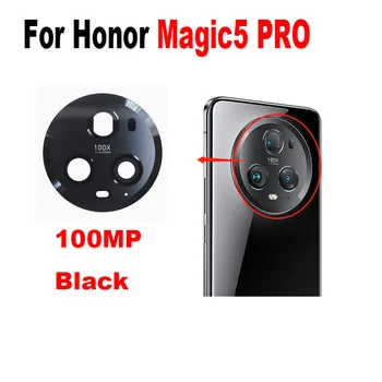 Оригинал для Huawei Honor Magic5 Pro Объектив задней камеры Задняя стеклянная крышка Замена верхнего стекла на клейкую наклейку
