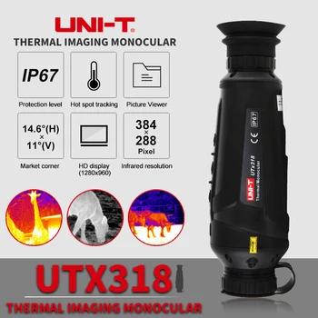 Тепловизионный Монокуляр UNI-T UTx318 384 × 288 Пикселей IP67 Тепловизор Для Охотничьей Термографической камеры Ночного Видения