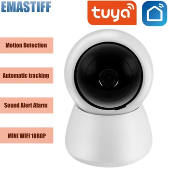 IP-камера HD 1080P, приложение Tuya Smartlife, Видеонаблюдение, WiFi, Радионяня, Беспроводная мини-камера видеонаблюдения для дома, Умная сигнализация