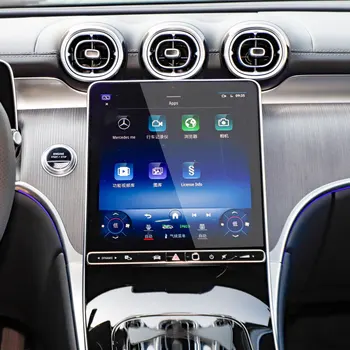 защитная пленка для экрана Mercedes Benz GLC 260 300 2023 2024 Автомобильный центр радио GPS навигация Защитная пленка из закаленного стекла