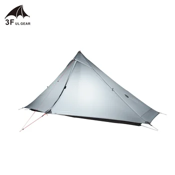 Палатка 3F UL GEAR Lanshan 1 pro на открытом воздухе, сверхлегкая кемпинговая палатка на 1 человека, 3 сезона, профессиональная 20D Silnylon, бесштоковая палатка
