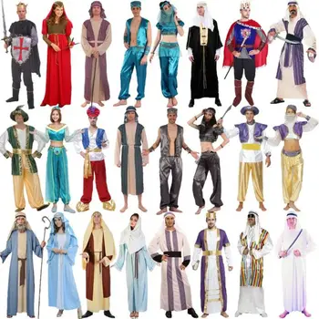 2023 Новый Хэллоуин для взрослых Мужчин и женщин, Арабский костюм Индийского Аладдина, Ближневосточный Костюм Местного Тирана, Одежда Пастуха