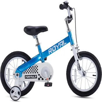 Фантастический 12-дюймовый велосипед Formula для малышей синего цвета с первоклассными тренировочными колесами для безопасности и развлечения вашего ребенка.