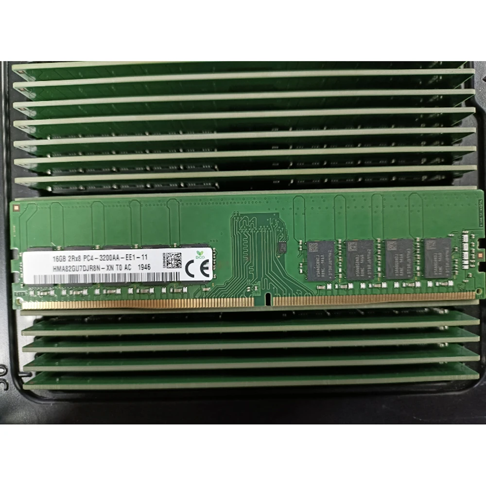 1 Шт. HMA82GU7DJR8N-XN Для оперативной памяти 16 ГБ 16G 2RX8 DDR4 3200 UDIMM ECC Серверная память