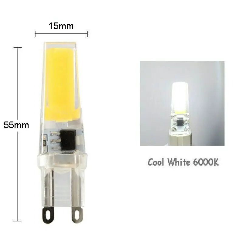 20шт G9 LED COB Лампа 220 В 5 Вт Лампа Кукуруза Лампа 360 Угол Луча Заменить 20 Вт Галогенную Лампу Люстра Прожектор Огни Теплый Холодный Белый