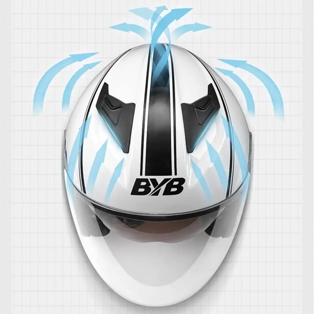 BYB/Abia 730 Новый Электрический велосипедный шлем, мотоциклетный шлем, шлем для верховой езды, мотоциклетный шлем с защитой от двойных линз, Оборудование для шлема