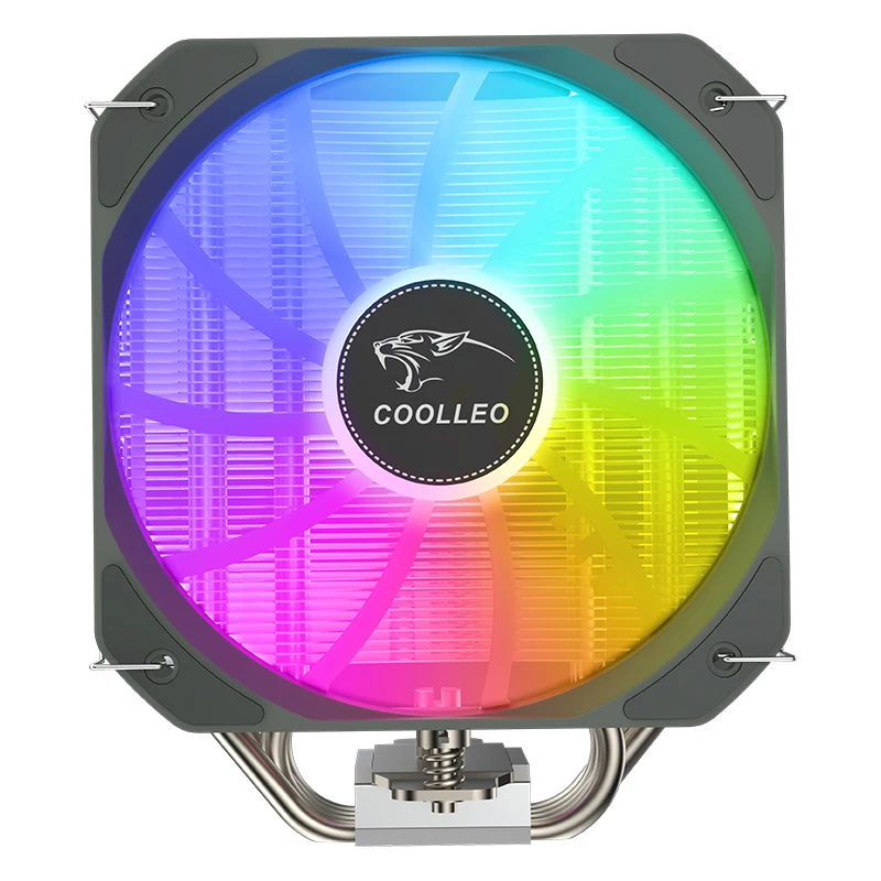 COOLLEO P40iMAX 4 Тепловые Трубки 5V 3PIN ARGB CPU Cooler 4 Pin PWM PC Тихий Вентилятор Охлаждения Для LGA1700 2011 1200 115X AMD AM4 AM5