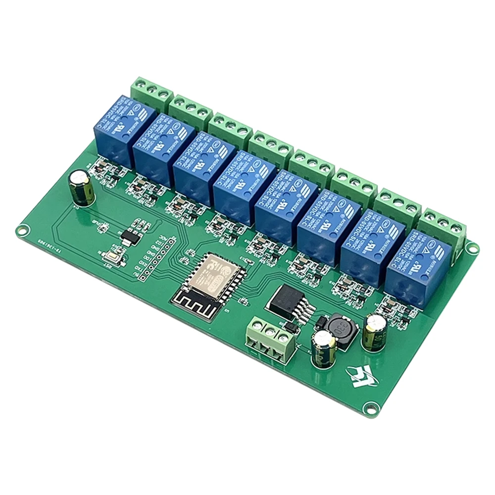 DC 5 В/7-28 В 8-канальный ESP8266 Беспроводной WIFI Релейный модуль ESP-12F Плата разработки AC DC Изолирующий Модуль для Arduino