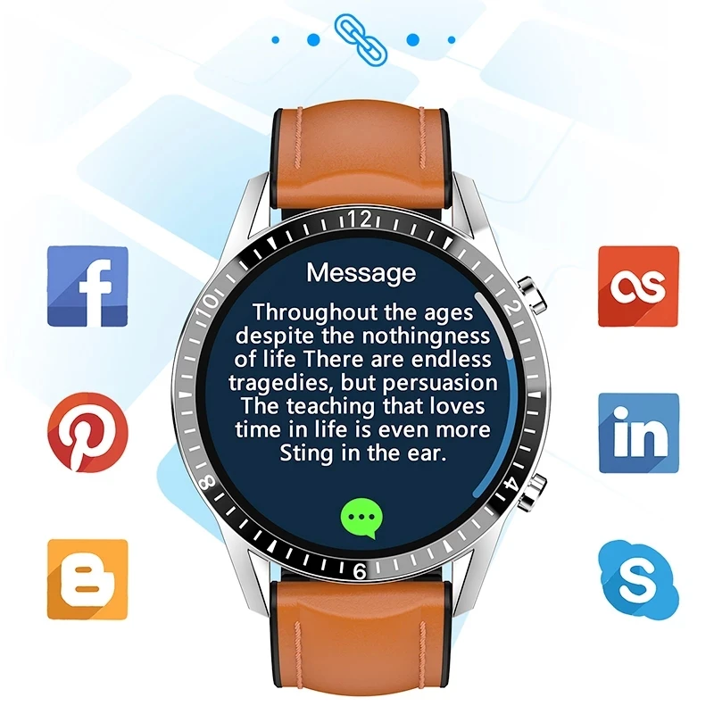 Orunjo I9 Smart watch Мужские спортивные смарт-часы для фитнеса с полным сенсорным экраном IP68, водонепроницаемое Bluetooth-соединение для Android ios