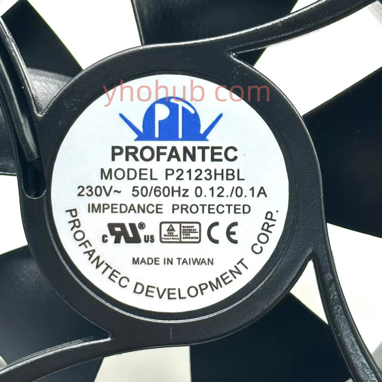 PROFANTEC P2123HBL AC 230 В 0.12A 0.1A 120x120x38 мм Двухпроводной Серверный вентилятор охлаждения