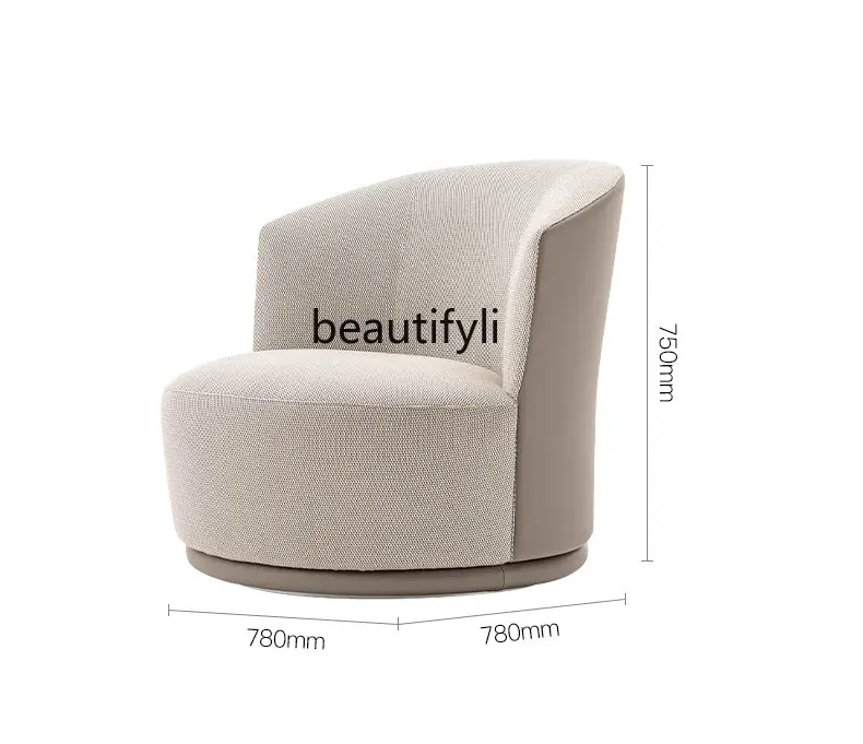 yj Итальянский минималистичный одноместный диван-кресло из натуральной кожи, кресло для конференций, легкое роскошное кресло для отдыха