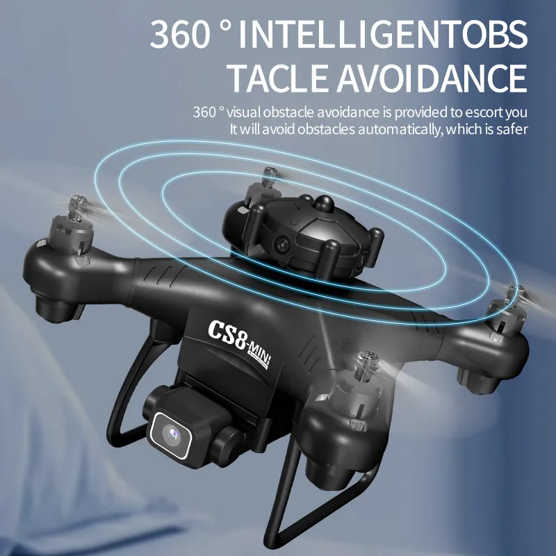 Беспилотный летательный аппарат Mini cs8, дистанционное управление Aveide, широкий угол обзора 360 ° 2022, HD, обход препятствий