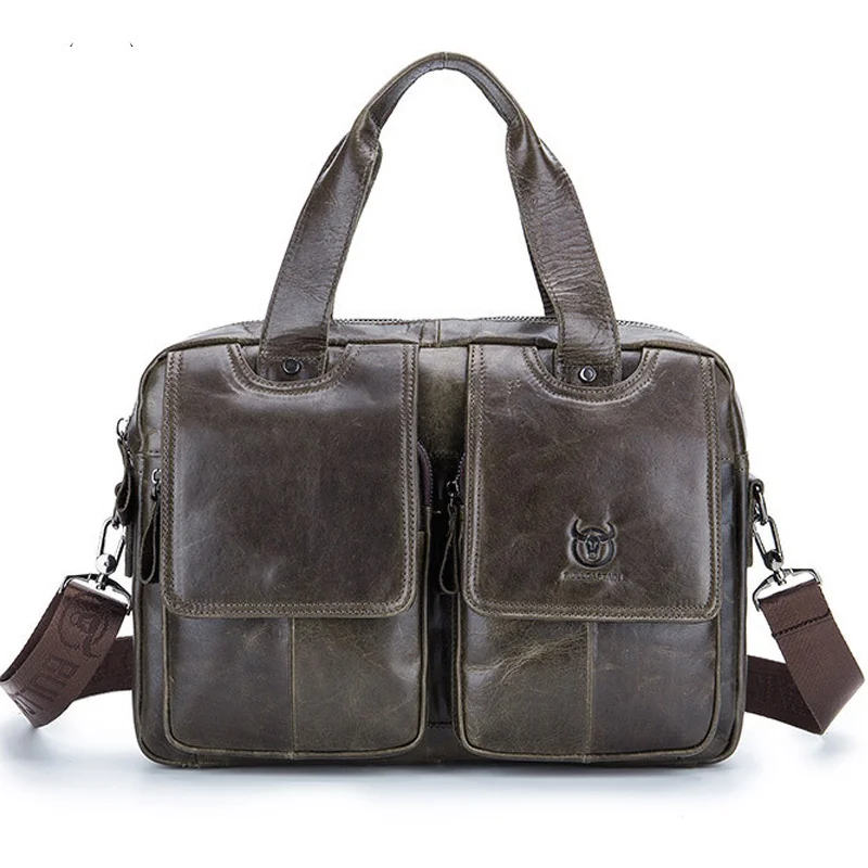 Брендовый мужской портфель из натуральной кожи, сумка-мессенджер, деловые сумки для ноутбуков, сумки на плечо для документов, винтажная сумка для компьютера