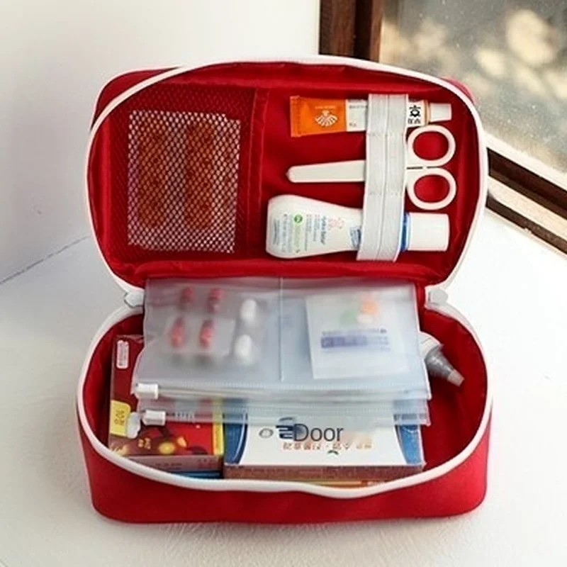 Милая Мини Портативная аптечка Аптечка Первой помощи Медицинские наборы для неотложной помощи Организатор Наружная Бытовая сумка для хранения таблеток